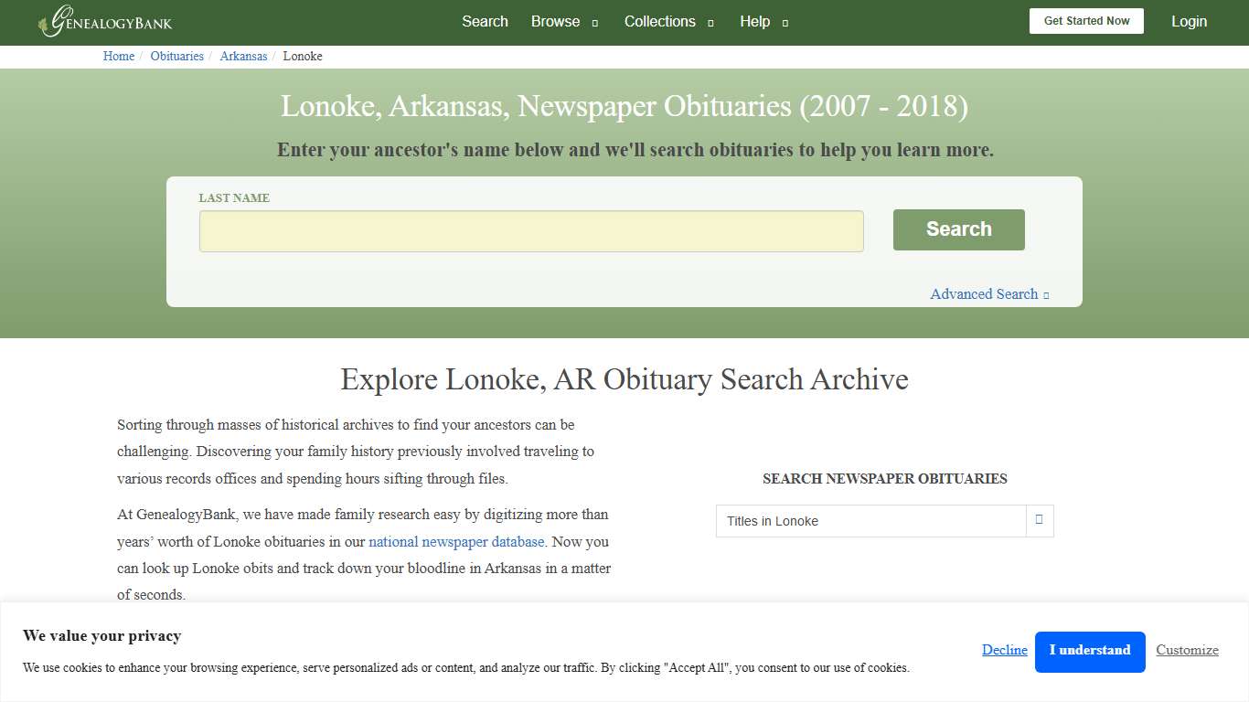 Lonoke, Arkansas Obituary Archive Search GenealogyBank