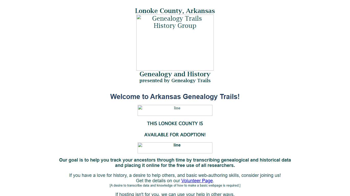 Lonoke County, Arkansas Genealogy and History
